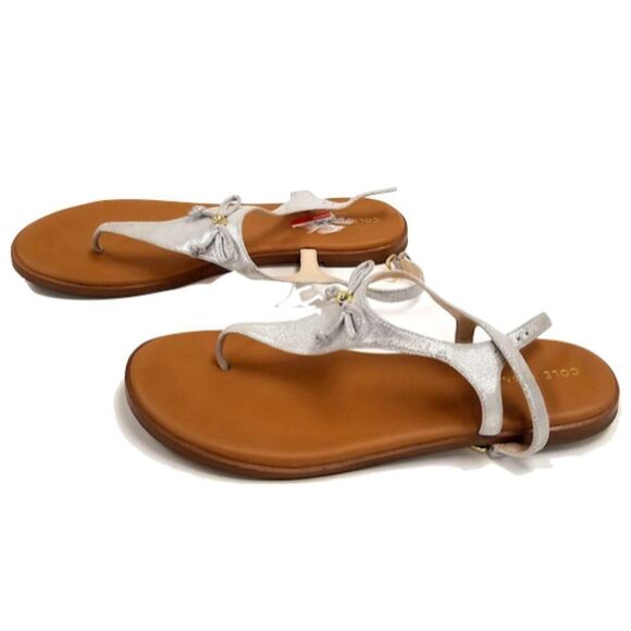 Silver Cole Haan 'Findra' Thong Sandal - 10 - Picture 5 of 15